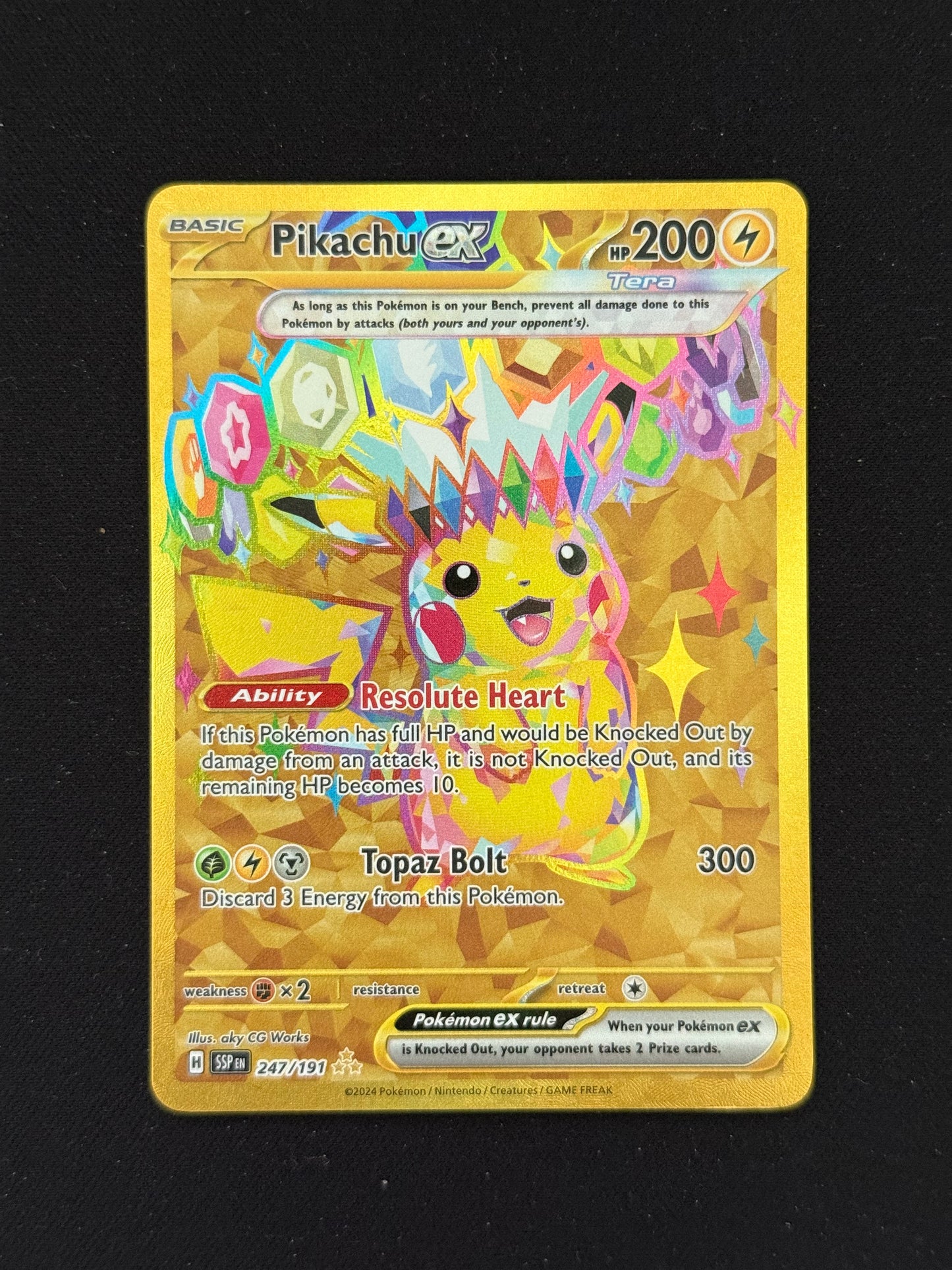 Pikachu EX 247/191 Surging Sparks